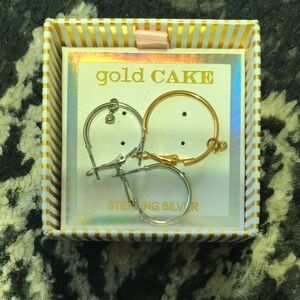 Elegant Silver and Gold Minimalist Earrings